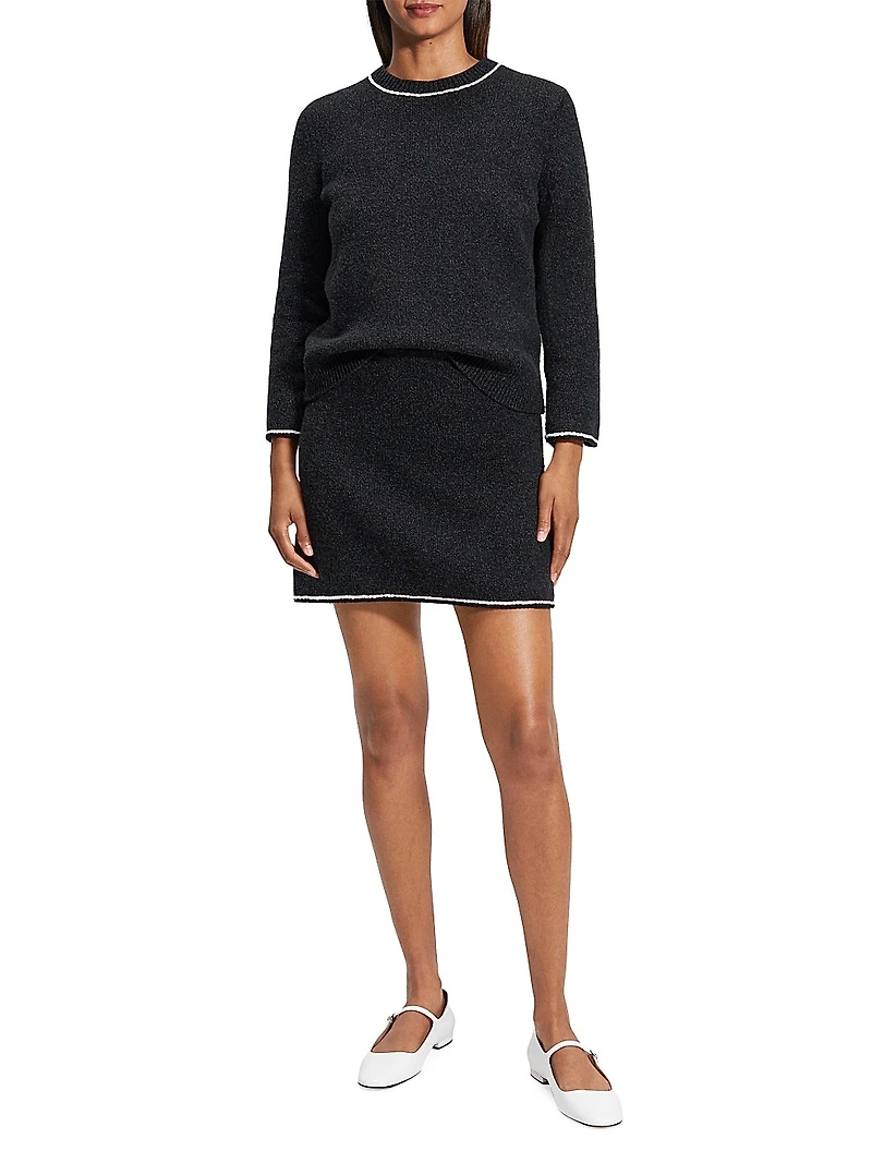 Felted Tweed Miniskirt