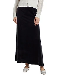 Lia Velvet Midi-Skirt