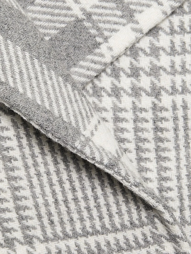 Elliott Reversible Plaid Hooded Coat