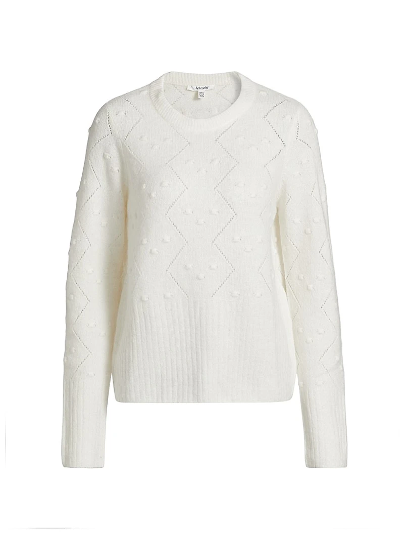 Julia Pointelle-Knit Sweater