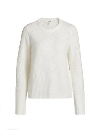 Julia Pointelle-Knit Sweater