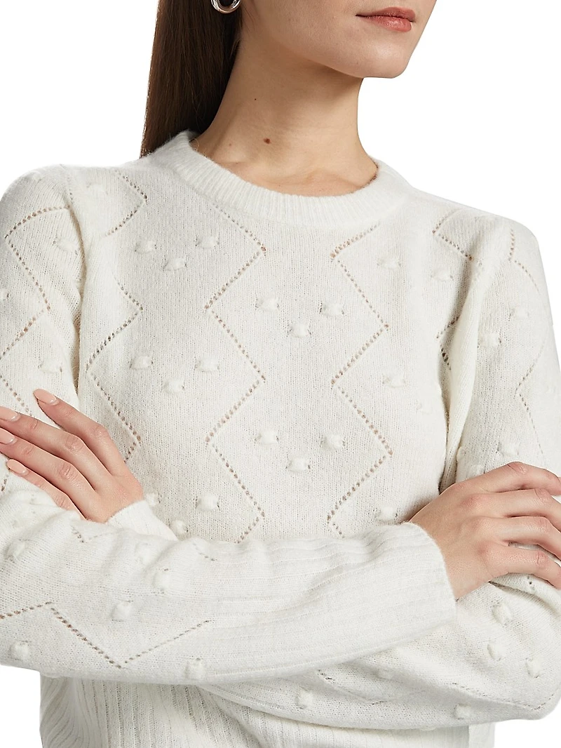 Julia Pointelle-Knit Sweater