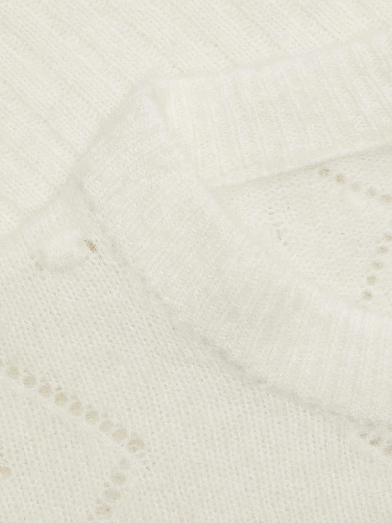 Julia Pointelle-Knit Sweater