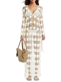 Luna Crochet Cover-Up Dress