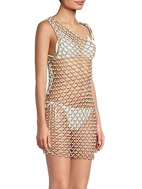 Serene Crochet One-Shoulder Cover-Up