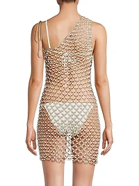 Serene Crochet One-Shoulder Cover-Up