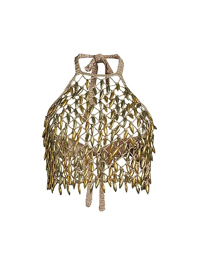Adora Crochet Halter Crop Top