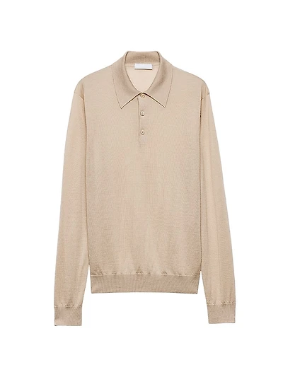 Cashmere and Silk Polo Shirt