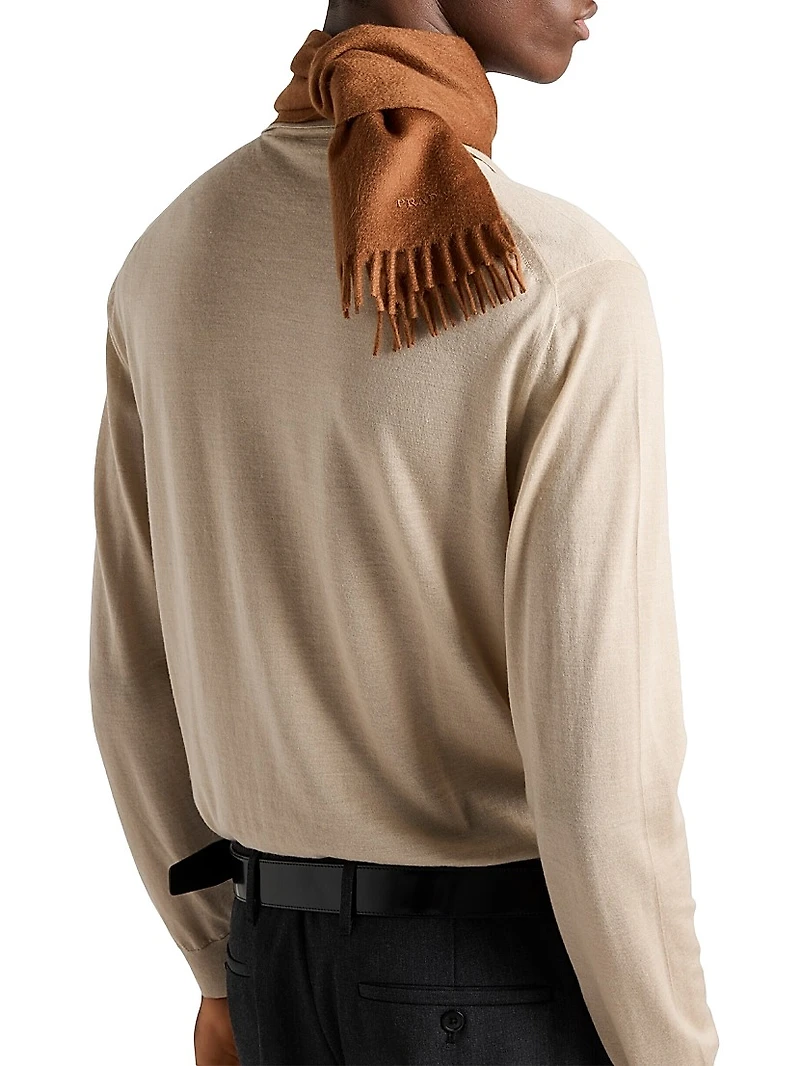 Cashmere and Silk Polo Shirt