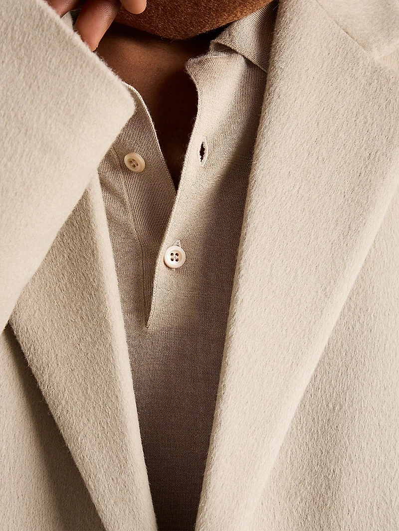 Cashmere and Silk Polo Shirt