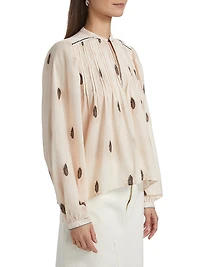 Florida Violet Cotton Blouse