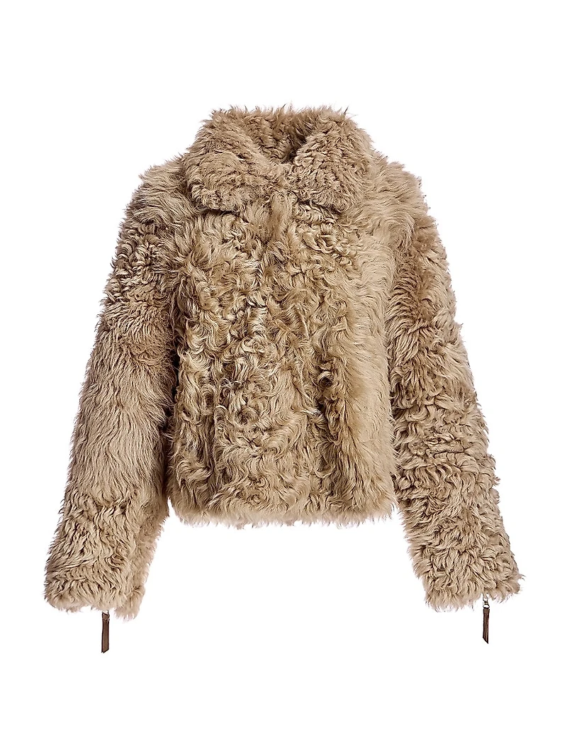 Reversible Curly Shearling Jacket