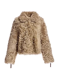 Reversible Curly Shearling Jacket