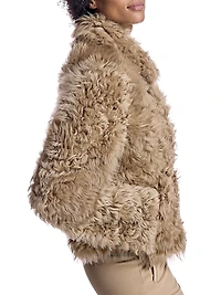 Reversible Curly Shearling Jacket