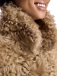 Reversible Curly Shearling Jacket