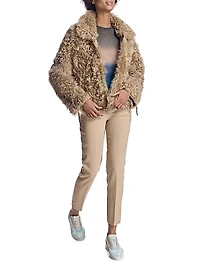 Reversible Curly Shearling Jacket