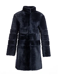 Dyed Shearling Reversible Coat