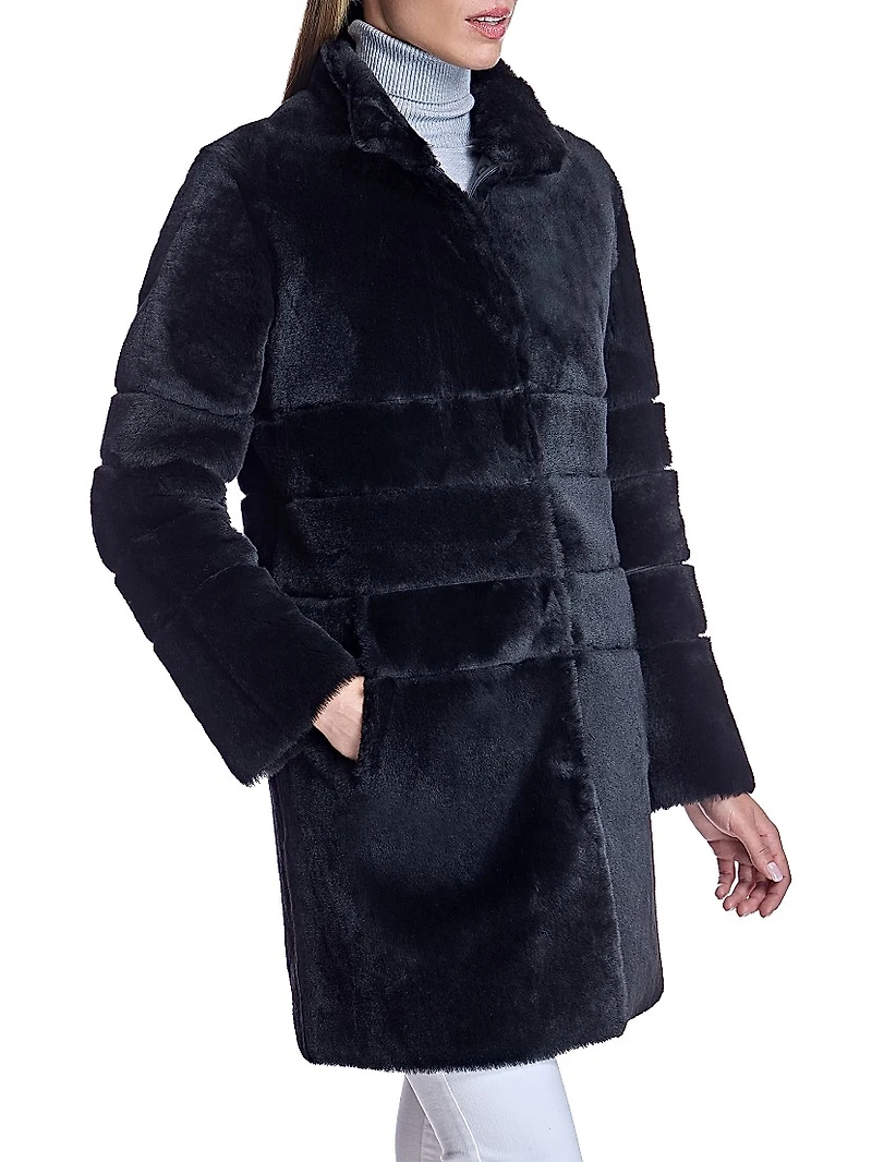 Dyed Shearling Reversible Coat