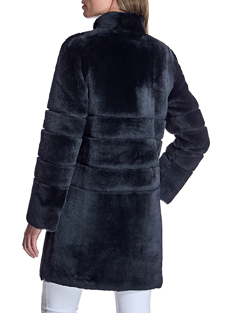 Dyed Shearling Reversible Coat