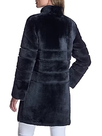 Dyed Shearling Reversible Coat