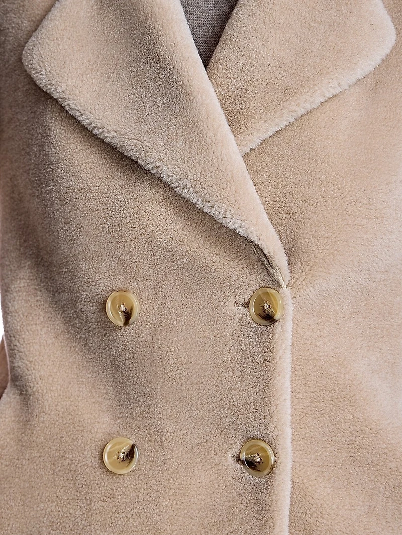 Shearling Peacoat
