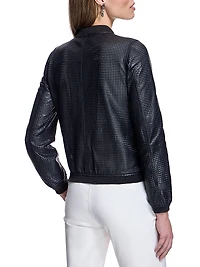 Perforated Leather Jacket