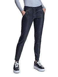 Leather Drawstring Pants