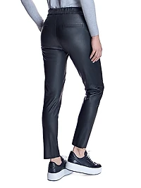 Leather Drawstring Pants