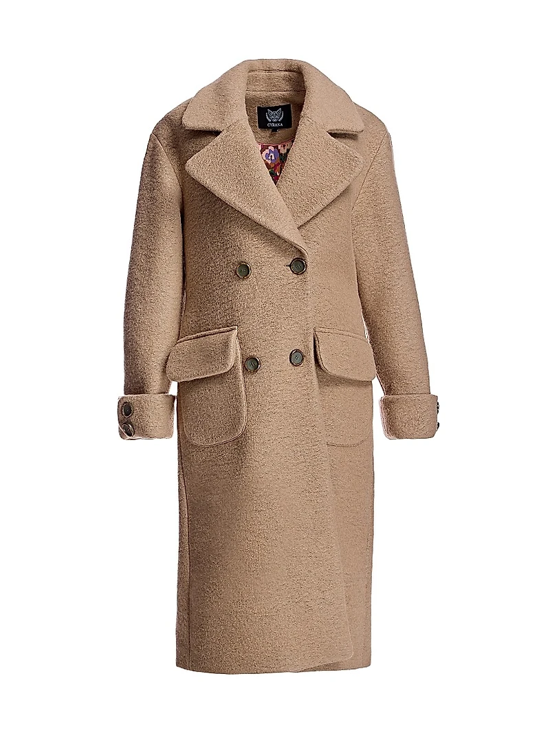 Double Breasted Merino Wool Coat
