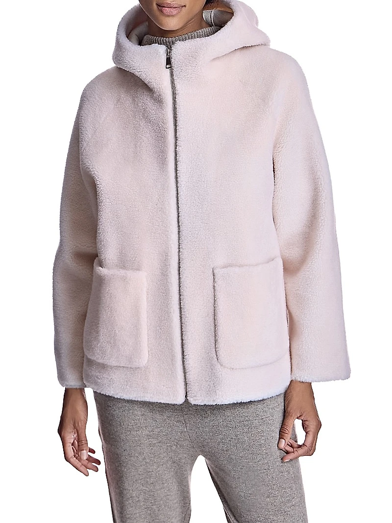 Lambswool Hooded Jacket