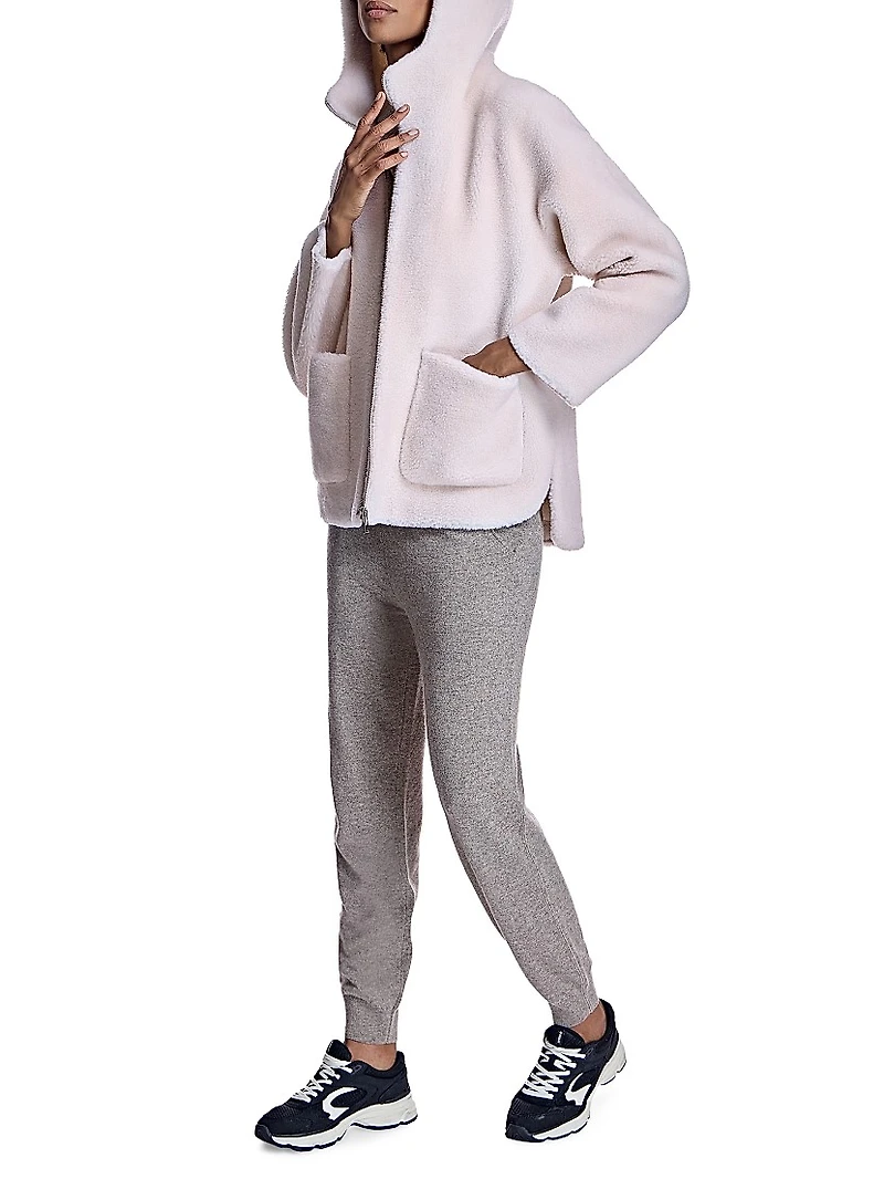 Lambswool Hooded Jacket