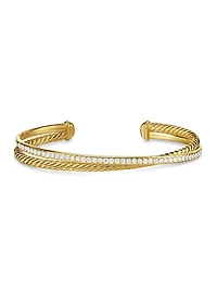 Crossover Two Row Bracelet 18K Yellow Gold