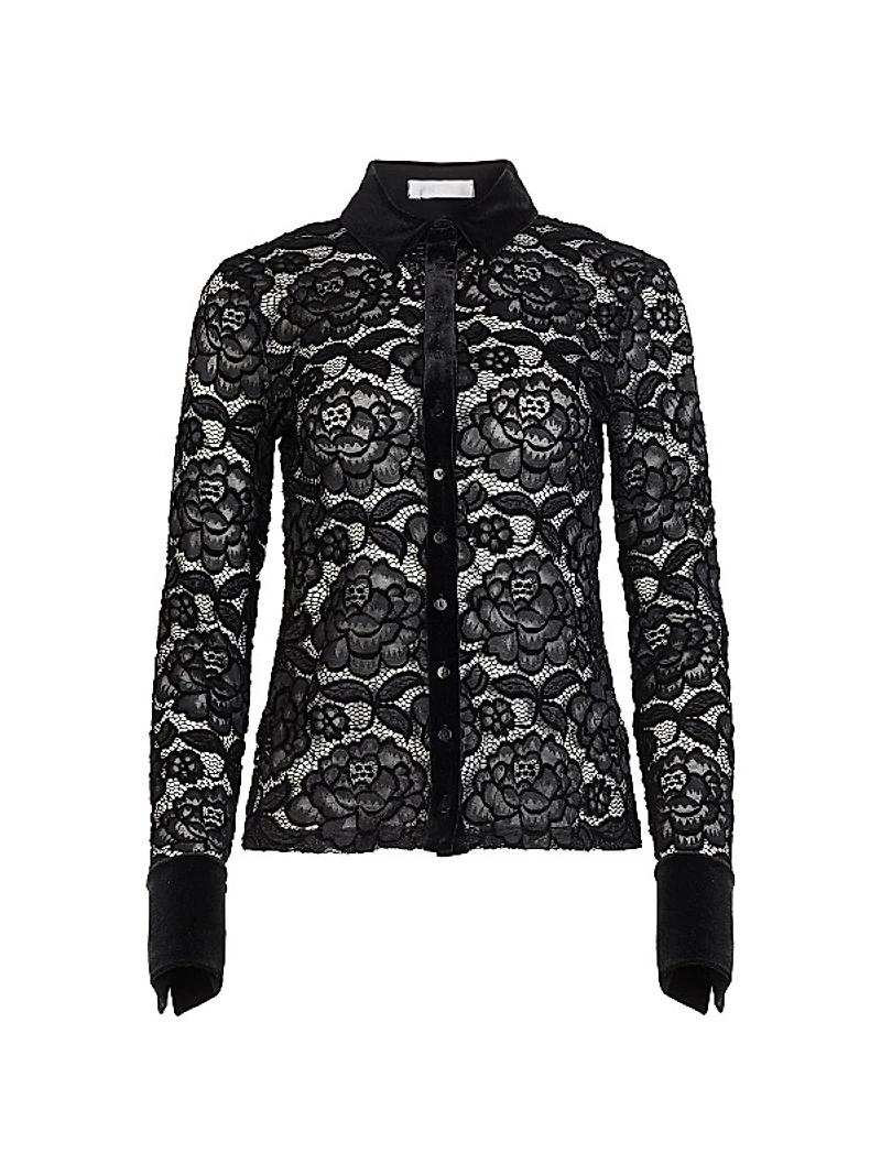 Salinger Sheer Floral Shirt