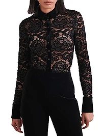 Salinger Sheer Floral Shirt