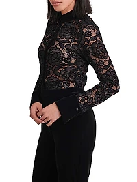 Salinger Sheer Floral Shirt