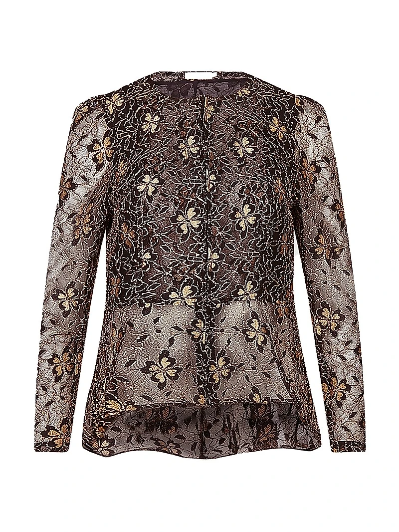 Leonelle Lace Peplum Top