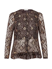 Leonelle Lace Peplum Top