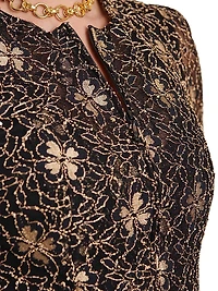 Leonelle Lace Peplum Top