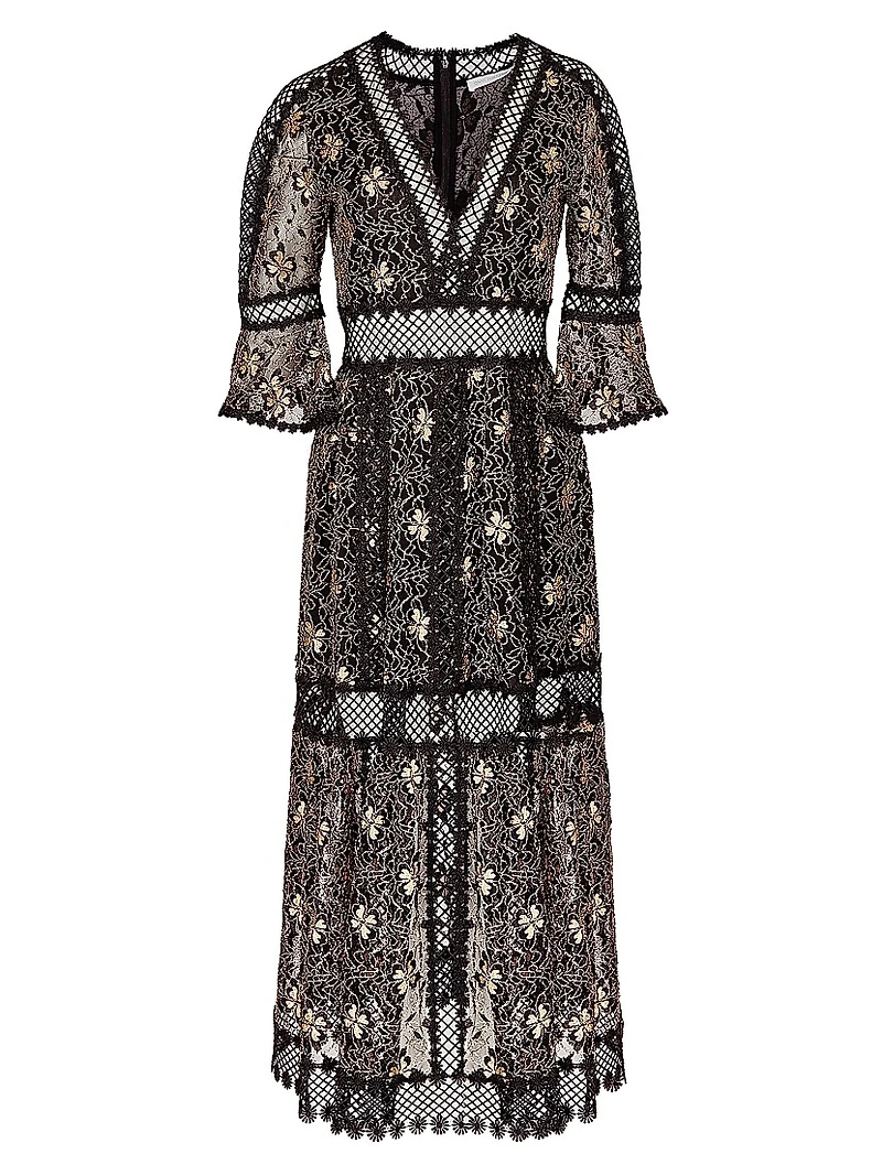 Annette Tiered Floral Maxi Dress