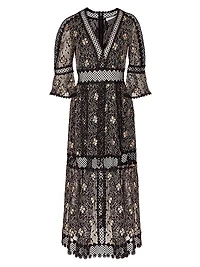 Annette Tiered Floral Maxi Dress