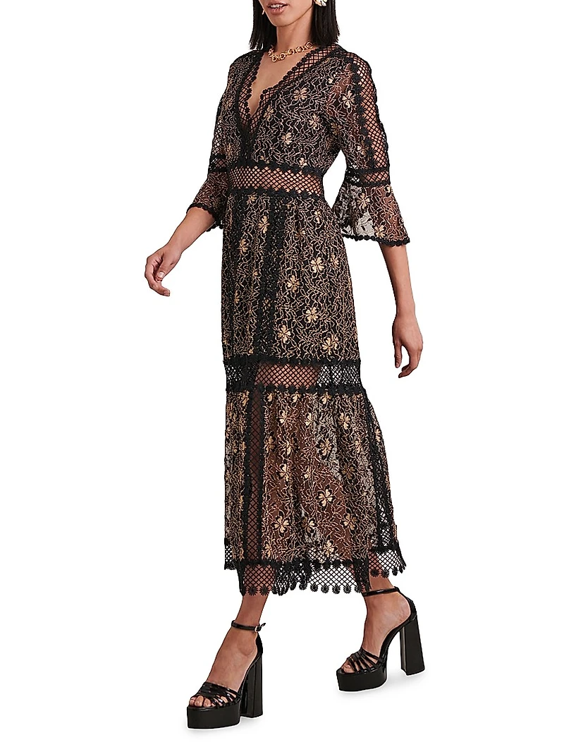 Annette Tiered Floral Maxi Dress