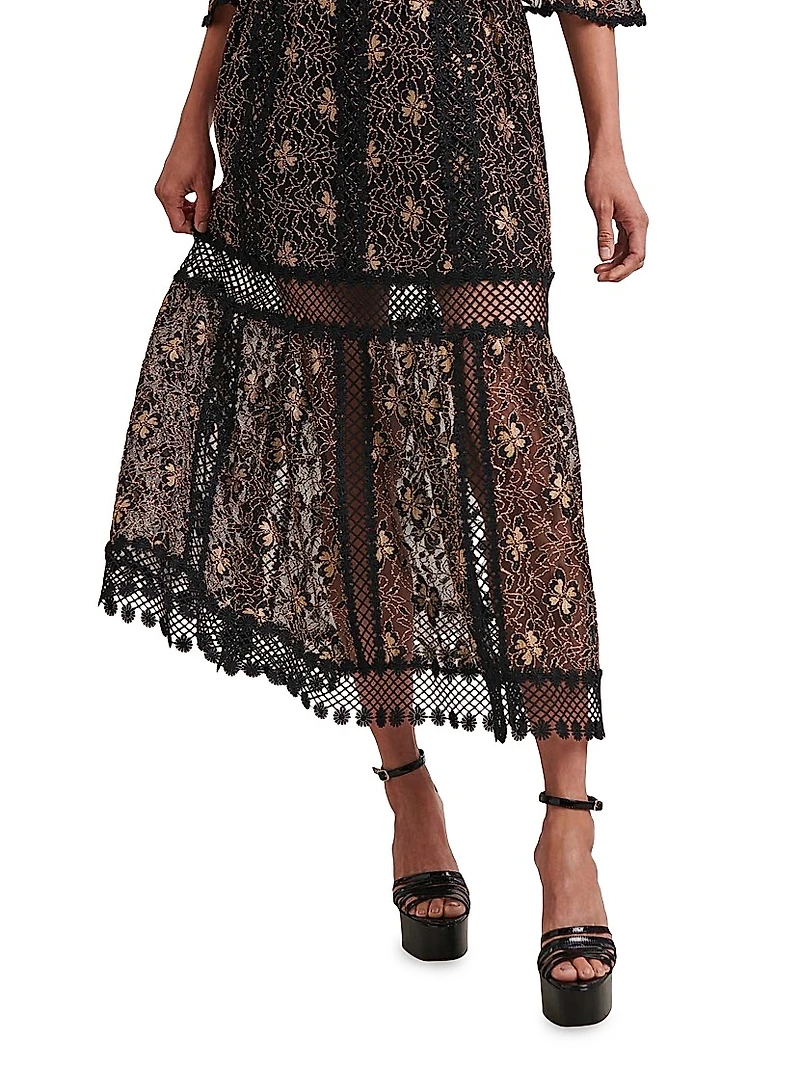 Annette Tiered Floral Maxi Dress