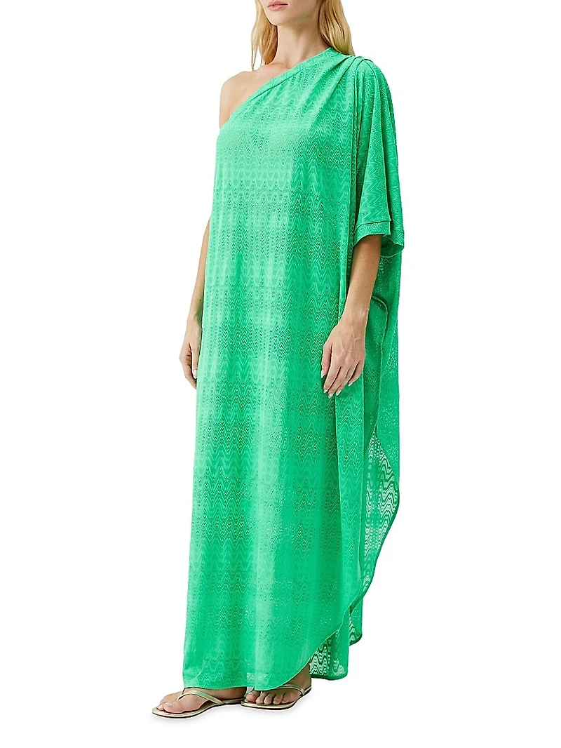 Savannah One-Shoulder Cover-Up Dress
