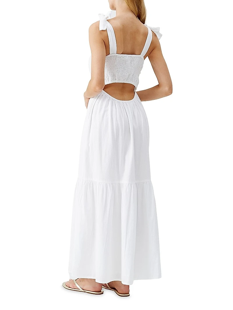 Posie Tie-Strap Cover-Up Dress