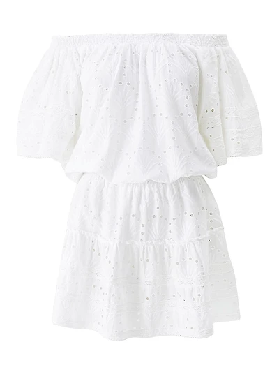 Micha Eyelet Cover-Up Minidress