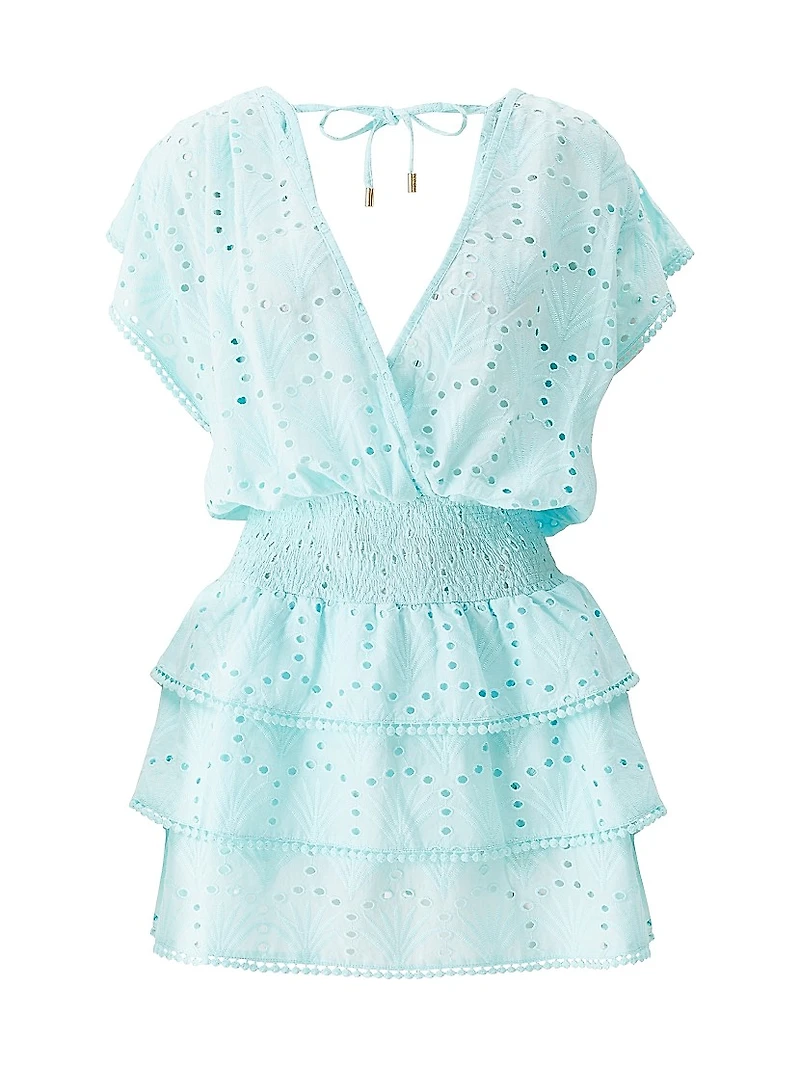 Jess Eyelet Cotton Minidress