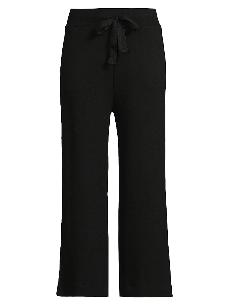 French Terry Wide-Leg Pants