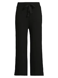 French Terry Wide-Leg Pants