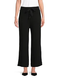 French Terry Wide-Leg Pants