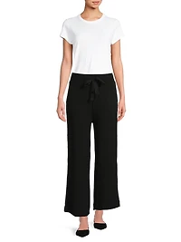 French Terry Wide-Leg Pants